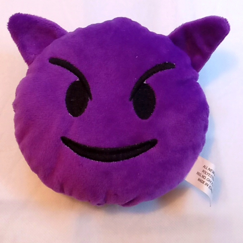 NEW - DOG TOY - PURPLE CAT FACE